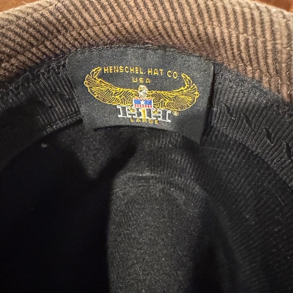 Henschel Hat Co Brown Corduroy Fedora Size L - Picture 5 of 6